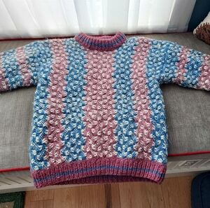 Colorful Striped Knit Sweater